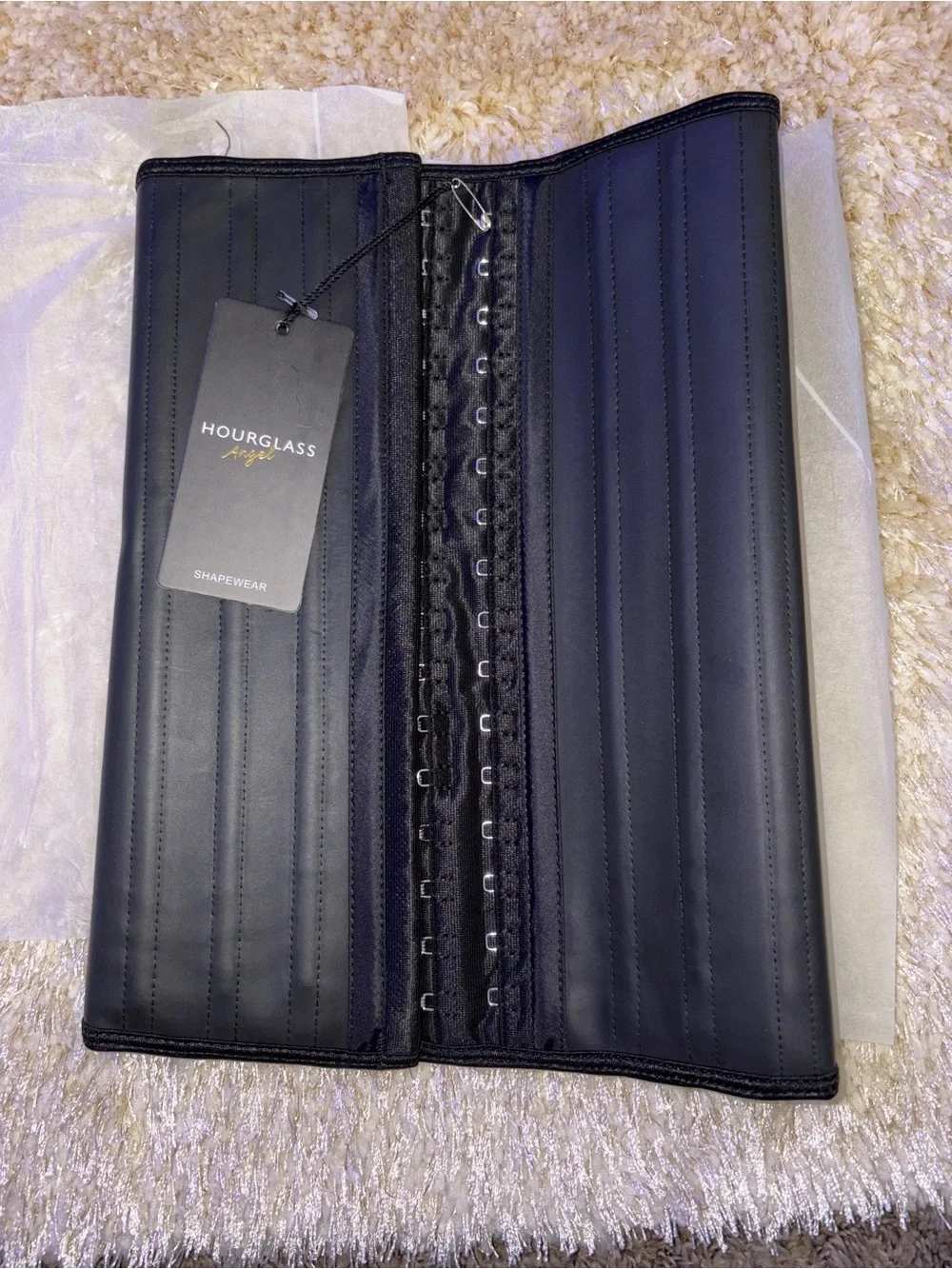 NEW Hourglass Angle Black Waist Trainer Shapewear size Small